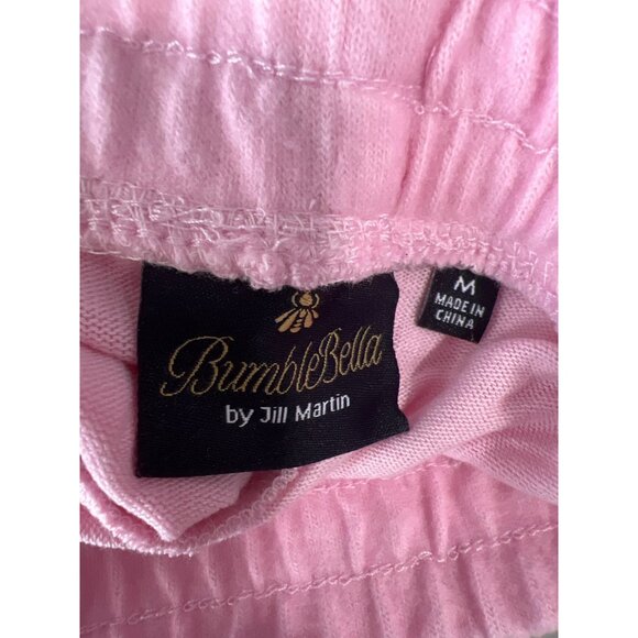 Bumblebella by Jill Martin Graphic Joggers Rose Hearts Size Medium Elastic Waist - Picture 4 of 8